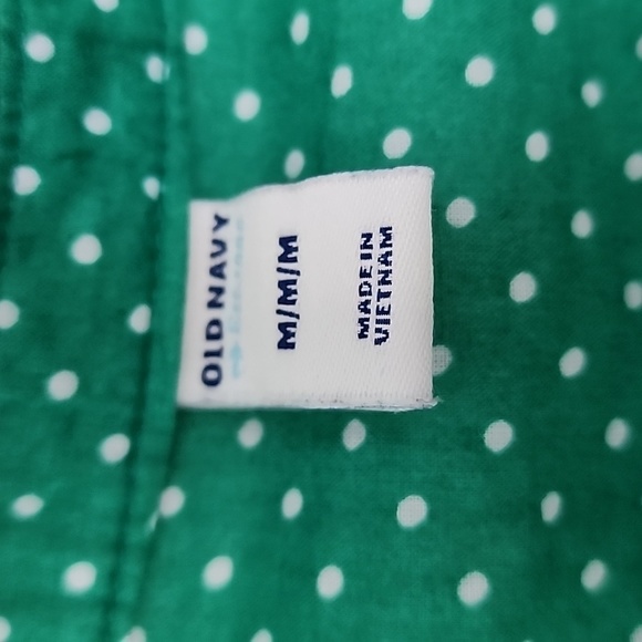 OLD Navy green polka dot tank top medium - Picture 3 of 5